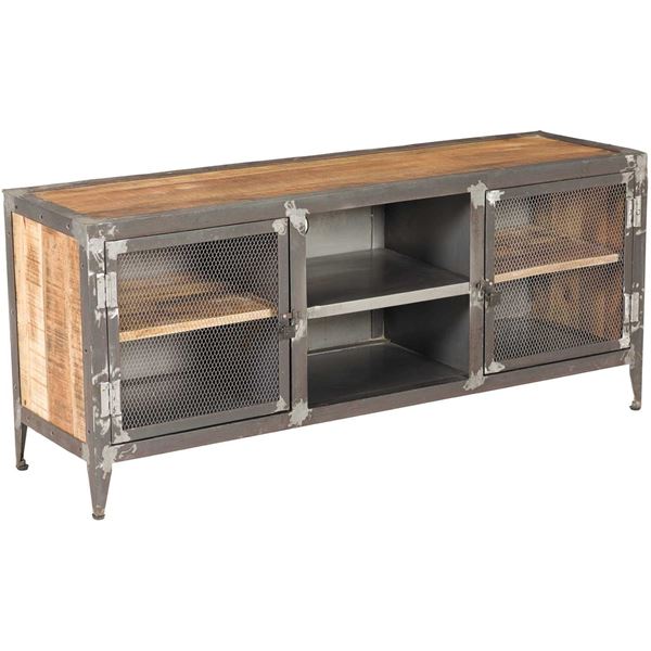 Vintage Industrial Iron And Wood TV Stand SIE-A9141 AFW ...