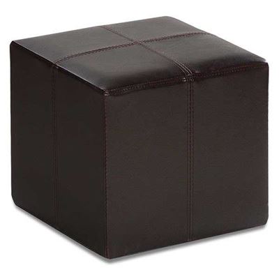 Picture of Rubic Brown Durahide Cube Ottoman