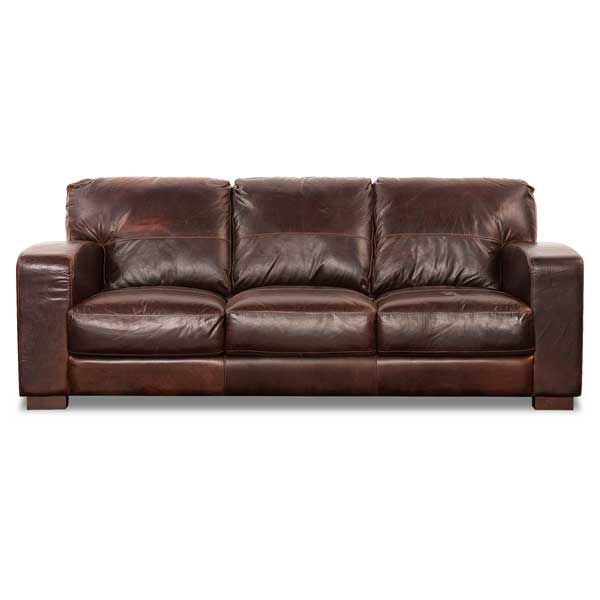 Aspen All Leather Sofa 4442s, Genuine Leather Sofa Bed