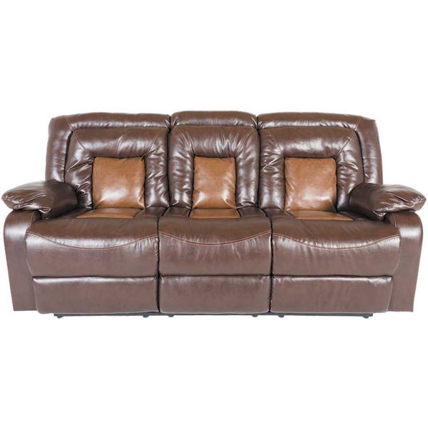 2 Tone Brown Reclining Sofa 1n 275rs, Two Tone Leather Sectional
