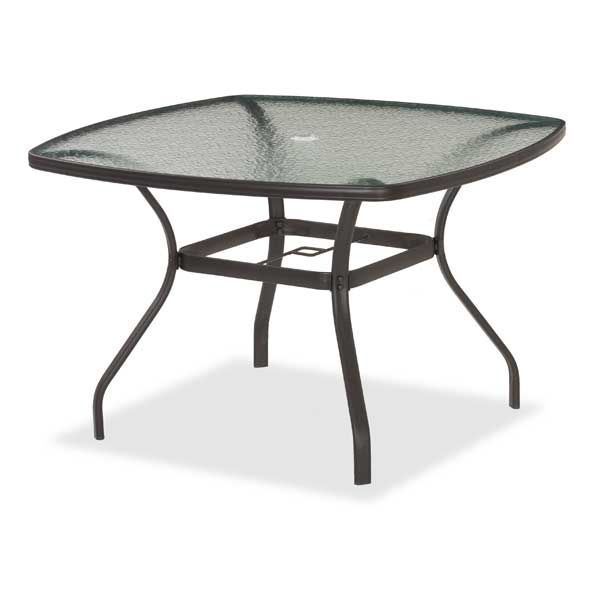 Bocara 44 Square Round Glass Table Boca, 44 Round Glass Dining Table