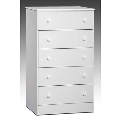 Picture of White 5 Drawer Chest