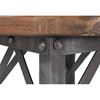 Picture of Iron Stool with Wooden Seat