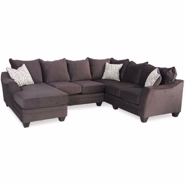 3pc Sectional With Laf Chaise H 38lchs, American Furniture Warehouse Sofa Beds