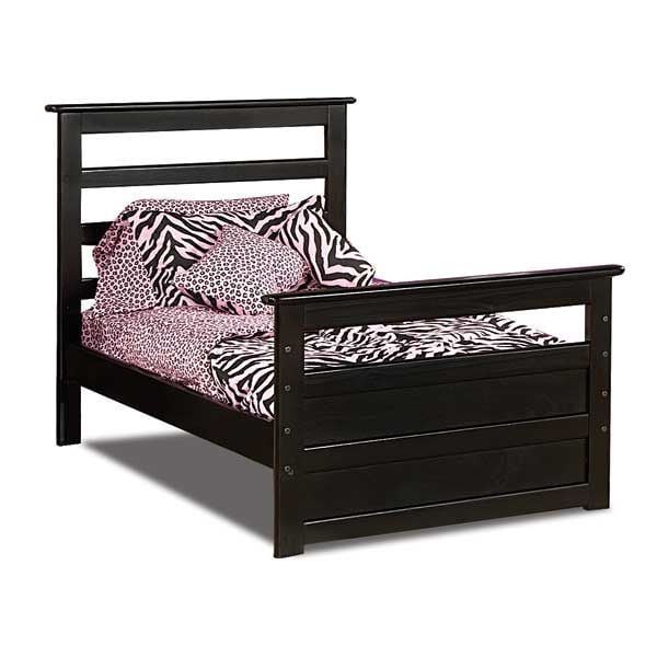 Laa Twin Panel Bed Black Cherry Bc, Cherry Twin Bed Frame
