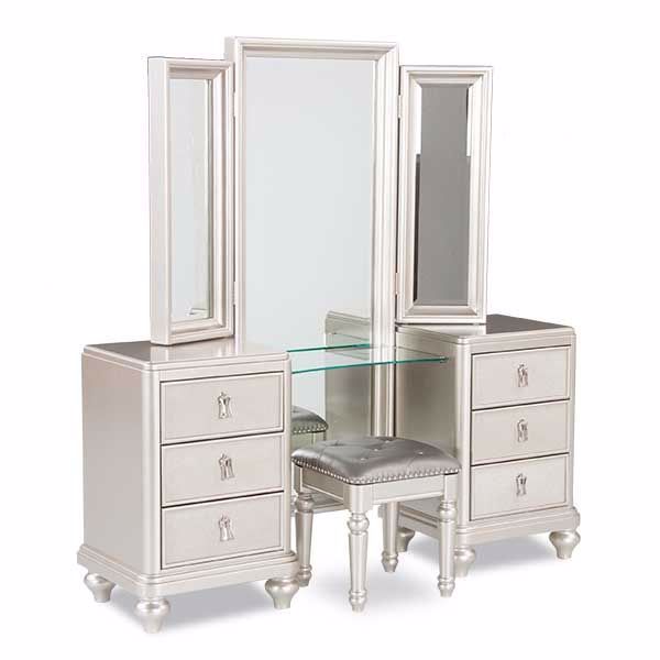 Diva Vanity Dresser Mirror Set | 8808-VANITY | SAMUEL ...