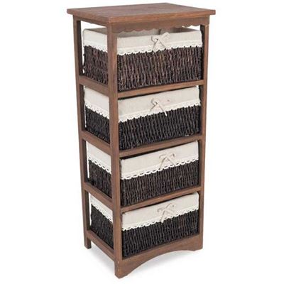 Picture of Four Drawer Wicker Basket