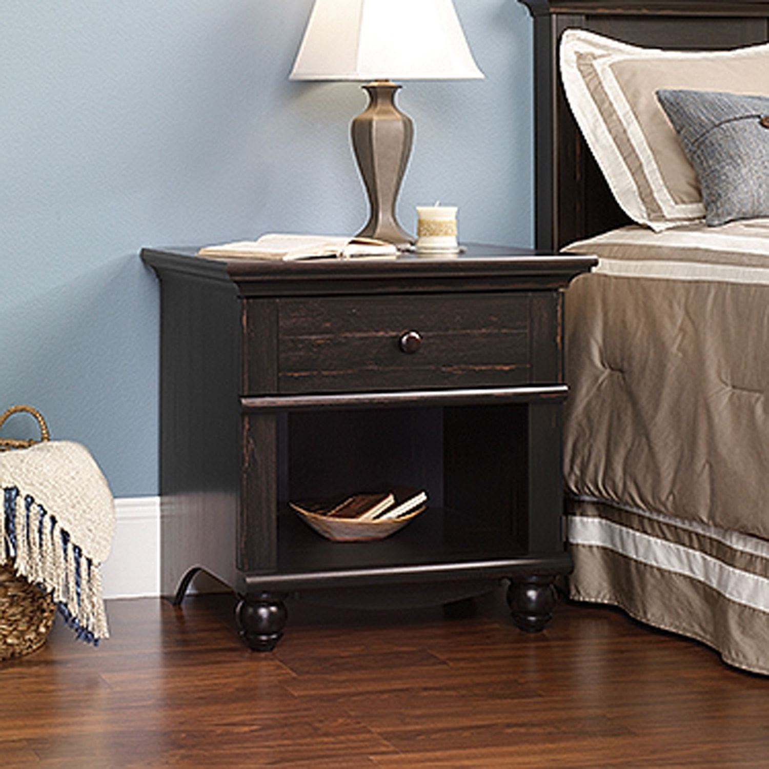 Harbor View Night Stand Antiqued Paint D 401328 Sauder