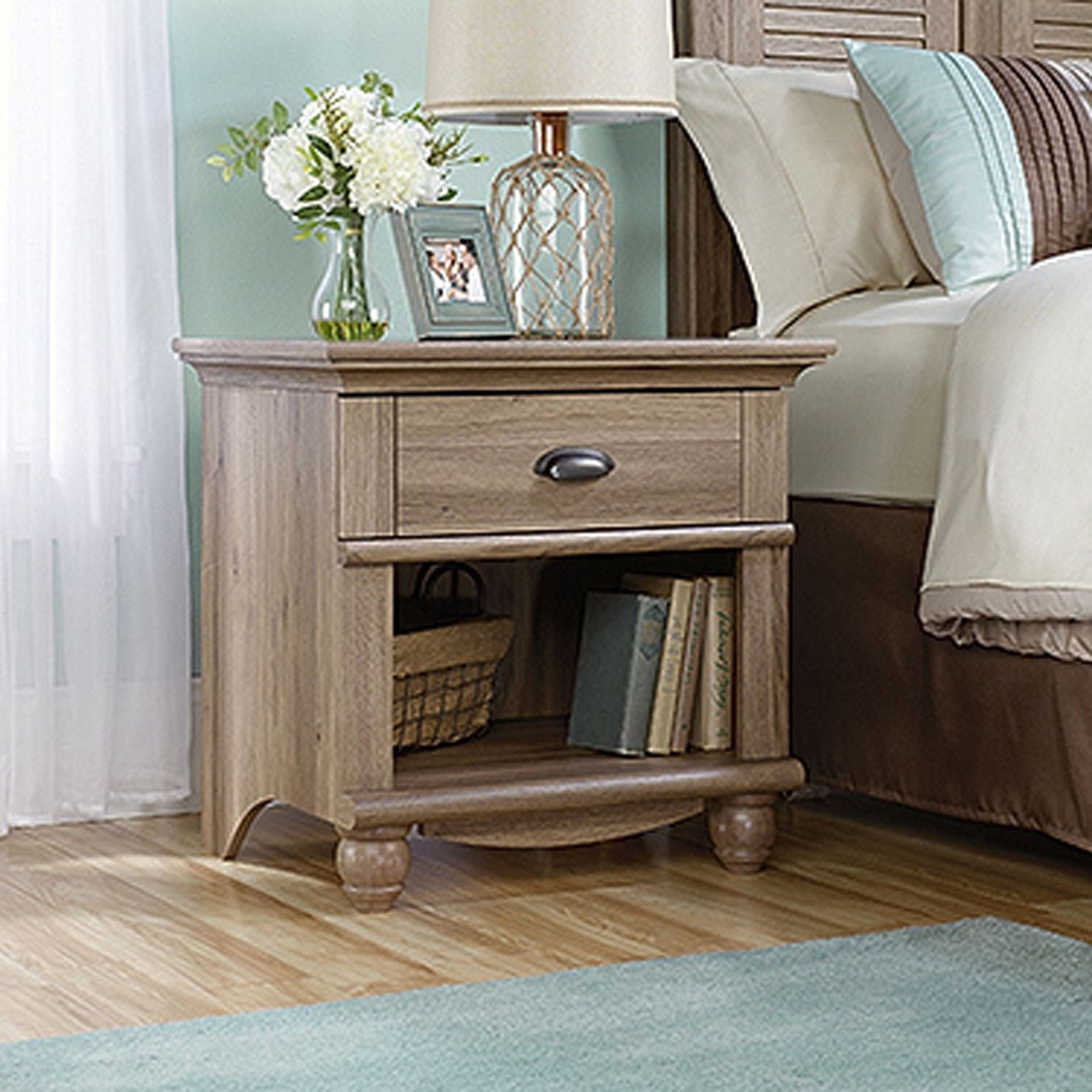 Harbor View Night Stand Salt Oak * D | 415004 | Sauder Woodworking