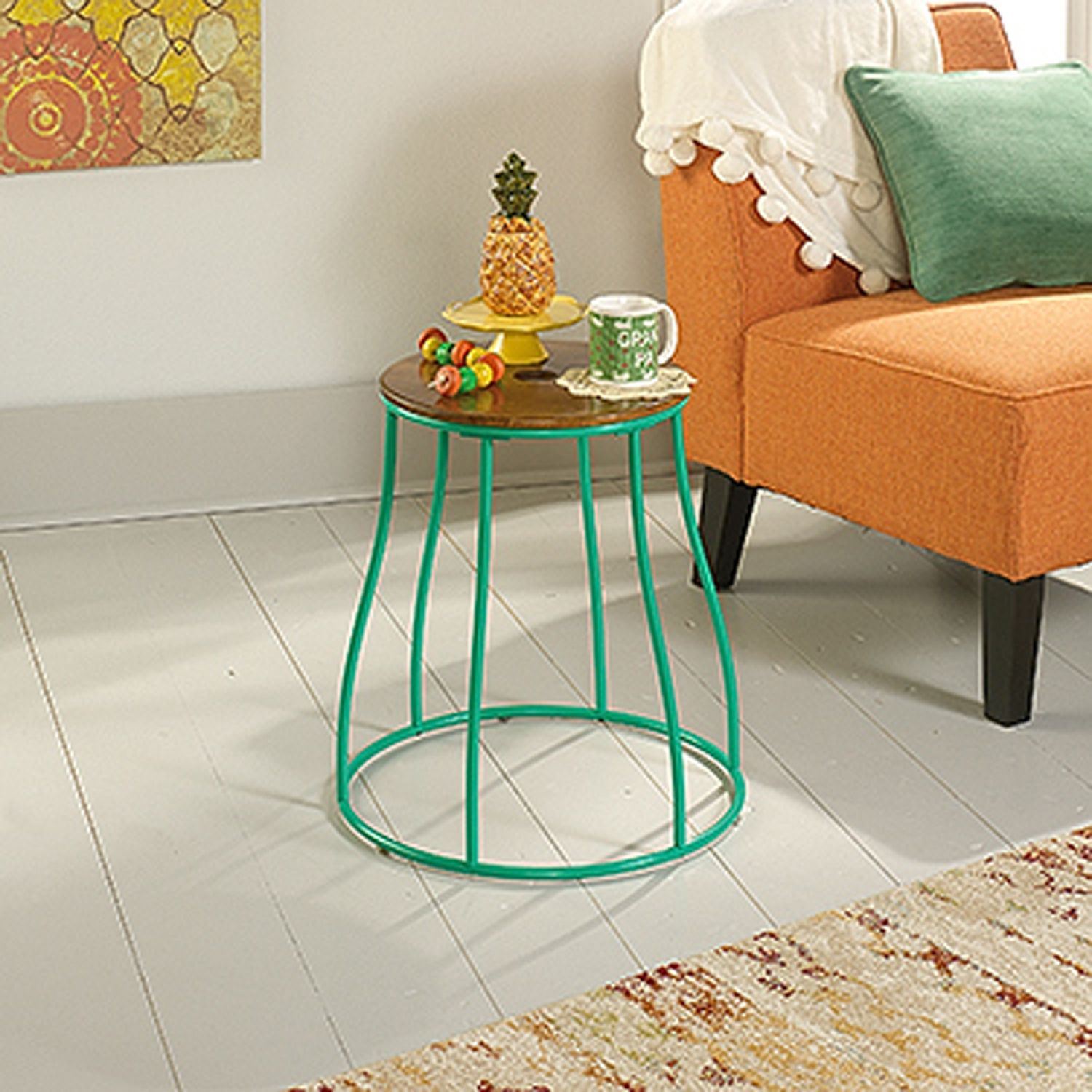 Eden エデン スツール、ダスティスグリーン Eden Rue Stool/side TableGreen * D 419411 | Sauder Woodworking