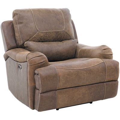 Austin Leather Power Reclining Console Loveseat 1416 54p
