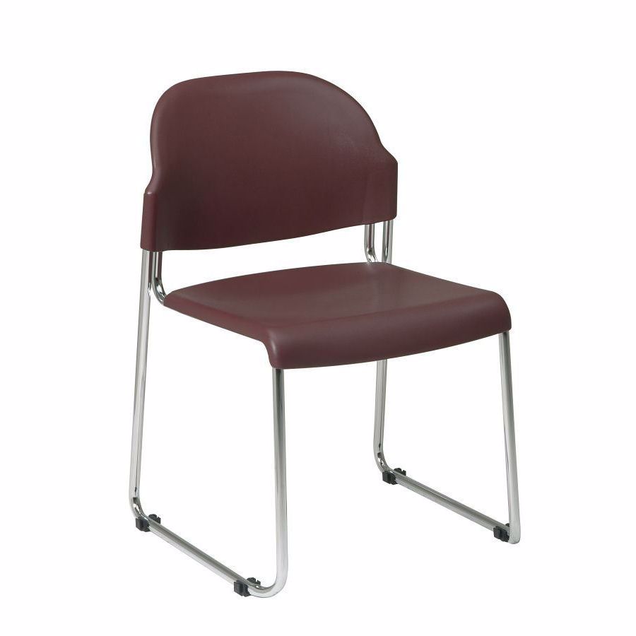 Burgundy Plastic Stacking Chair 4 Pack D Stc3030 4 Osp