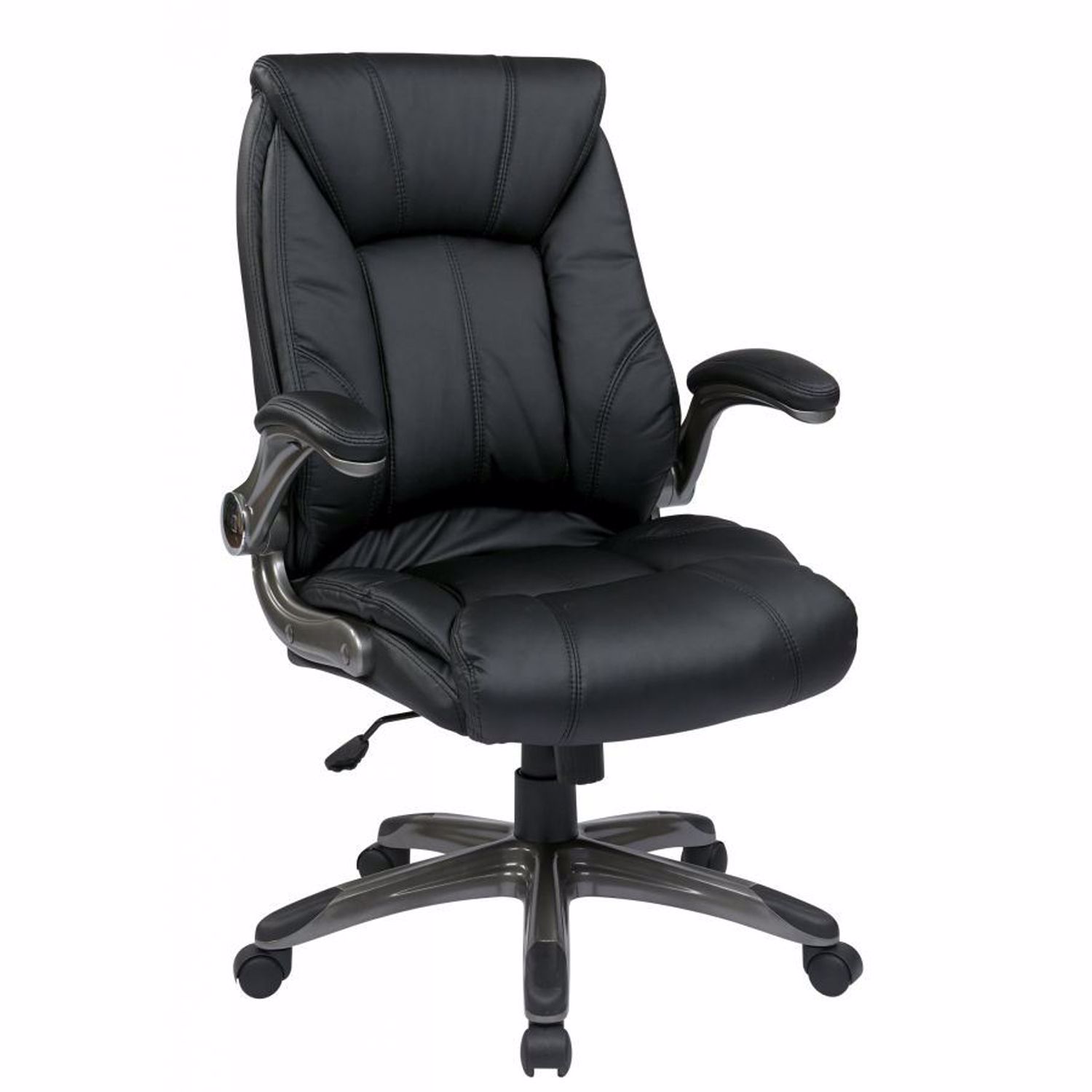Faux Leather Mid Back Managers Office Chair *D | FLH24987-U6 | AFW.com