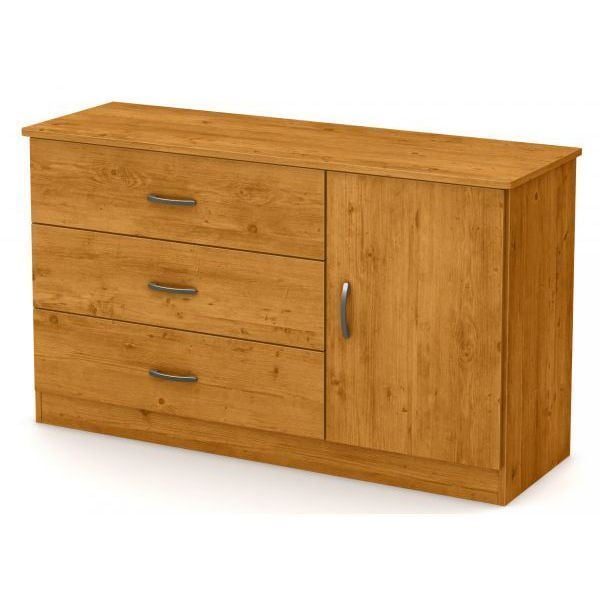 Libra 3 Drawer Dresser With Door 3132028 South Shore Afw Com