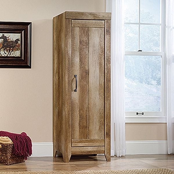 Adept Oak Narrow Storage Cabinet 418137 Sauder Woodworking