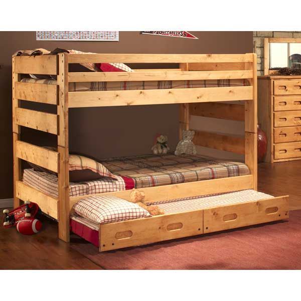 Bunkhouse Full Size Bunk Bed 4144 Fbunk, Full Size Low Loft Bed With Trundle