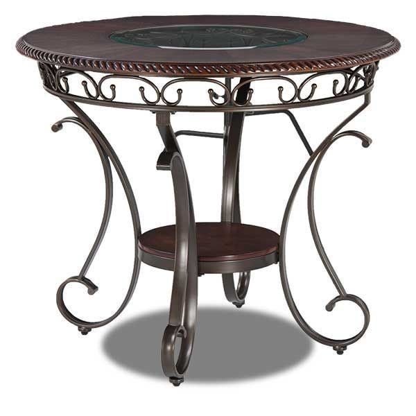Glambrey Round Counter Table D329 13, Old World Round Dining Table