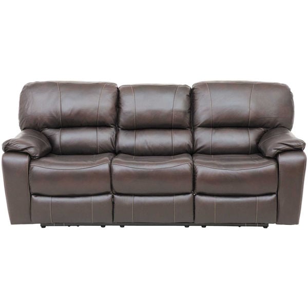 Wade Brown Top Grain Leather Power, Top Grain Leather Power Reclining Sofa In Brown