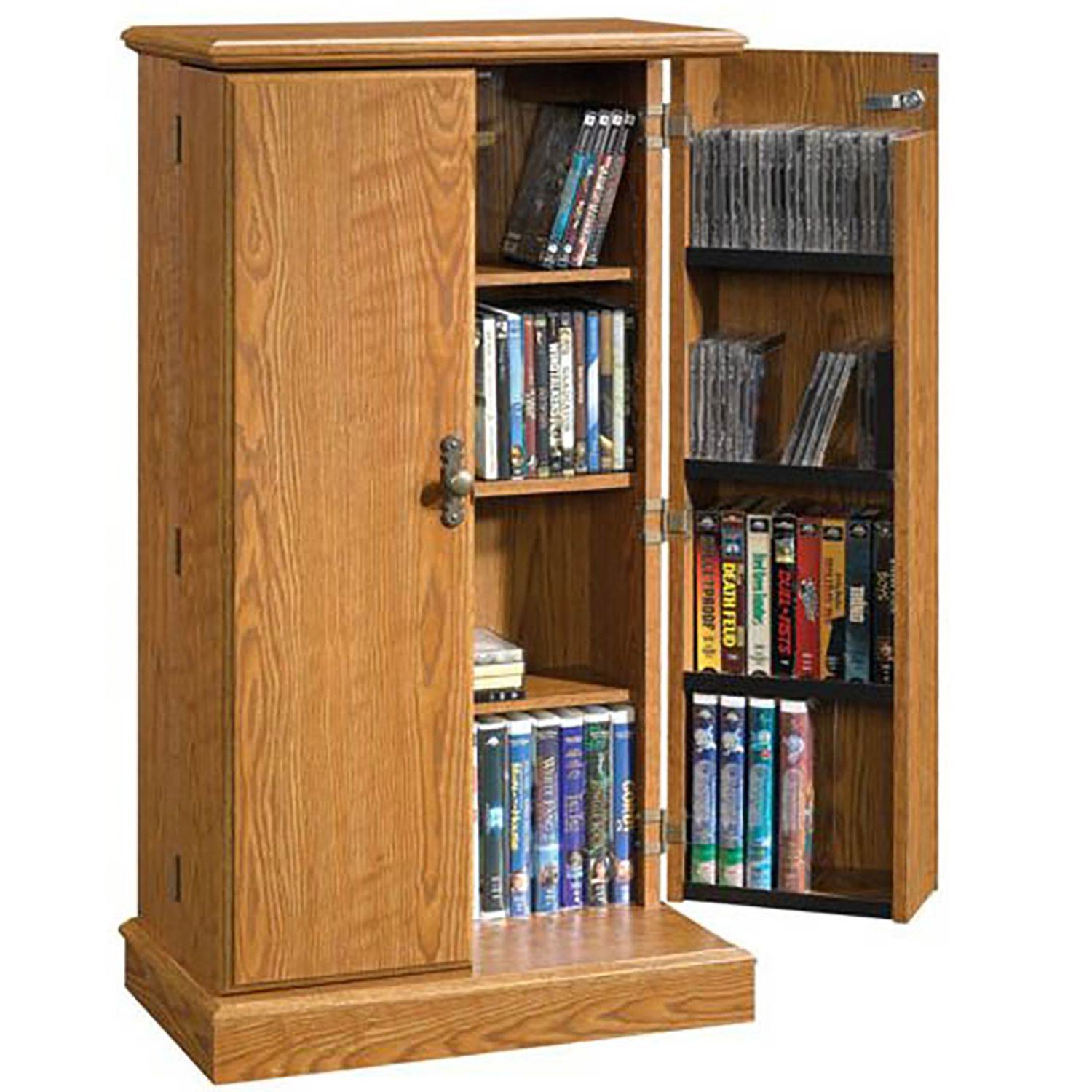 Audio Or Video Storage Cabinet In Oak Finish 401349 Sauder