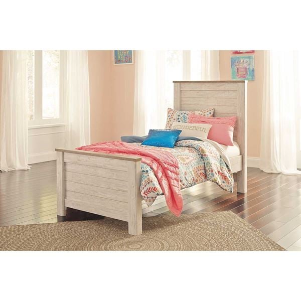 Willowton Twin Panel Bed B267 52 53, How Much Is A Twin Bed