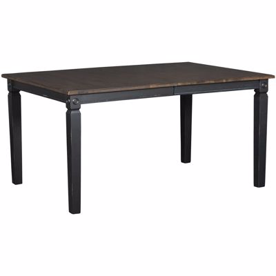 Picture of Glennwood Rectangular Two-Tone Table in Black/Charcoal