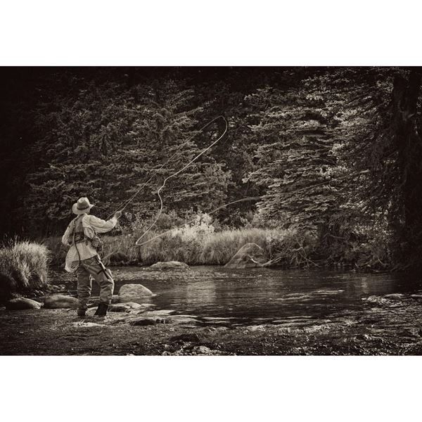 Fly Fishing Perfection- Sepia 48x32