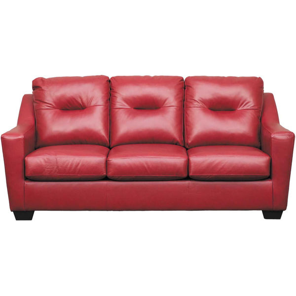 Kensbridge Crimson Leather Sofa 6390738, Ashley Red Leather Sofa