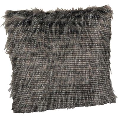 Picture of 20x20 Black Pheasant Faux Fur Pillow