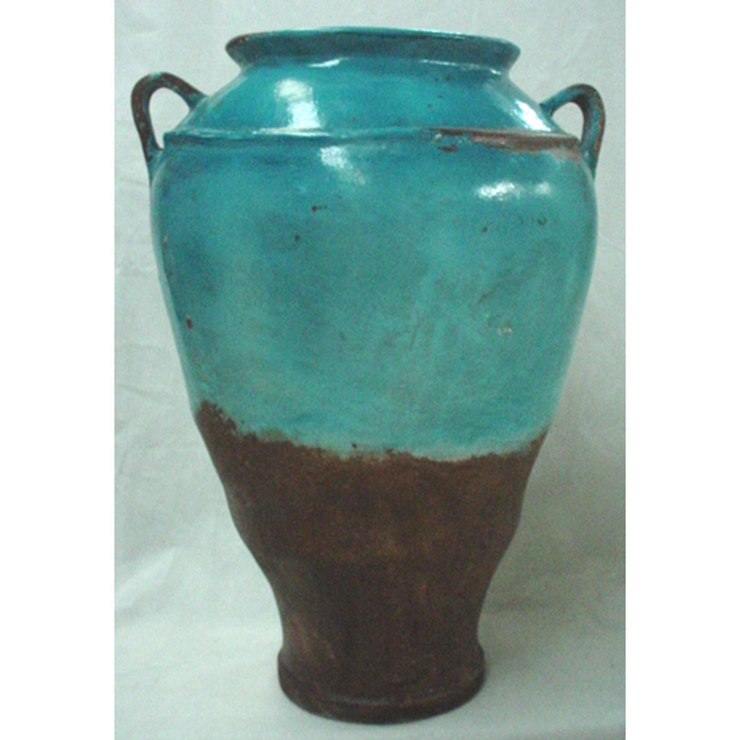 Teal Distressed Large Floor Vase Home Accents Afw Com