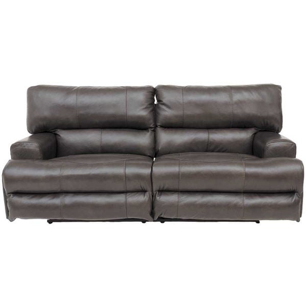 Wembley Steel Italian Leather Power, Catnapper Leather Sofa Reviews