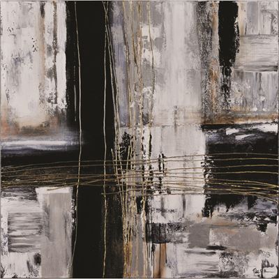 Picture of Black Gold Grey Abstract