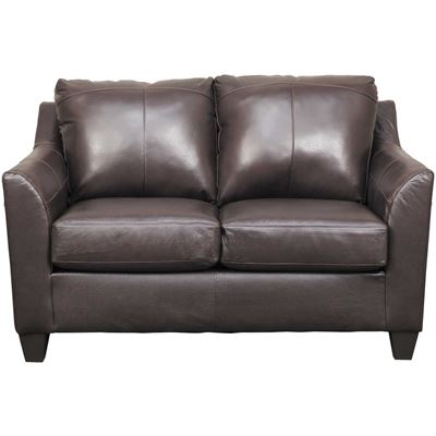 Picture of Declan Bark Leather Loveseat