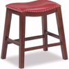 Picture of Red 24" Padded Saddle Stool