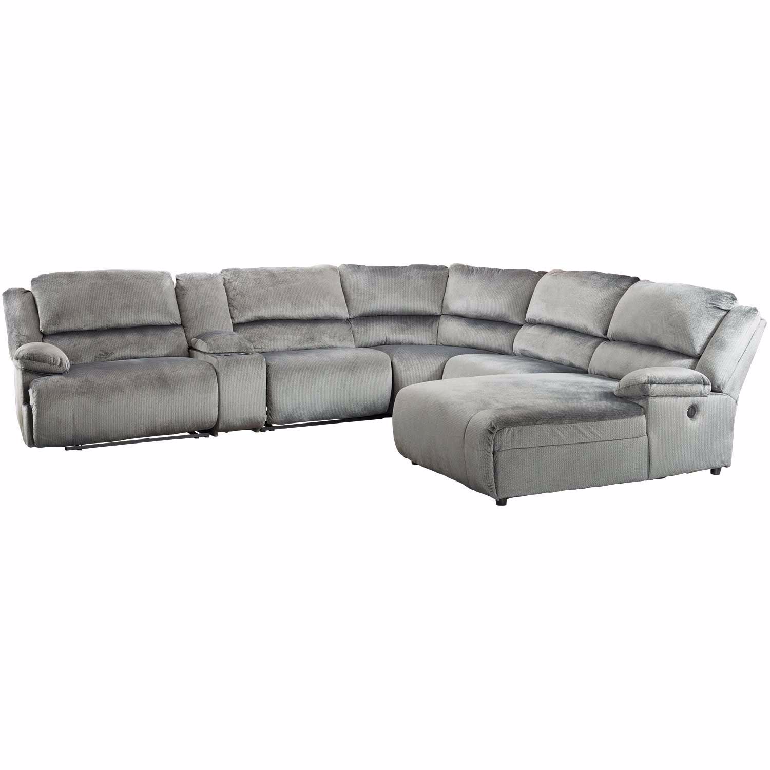 Clonmel 6 Piece Power Reclining Sectional With Raf Chaise