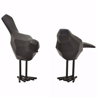 Picture of Set of 2 Black Bird Sculptures