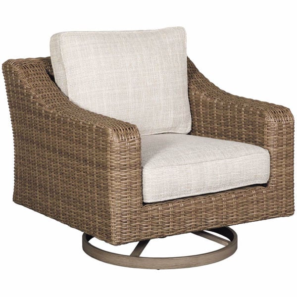 Beachcroft Outdoor Swivel Chair P791, Outdoor Patio Furniture Swivel Chairs