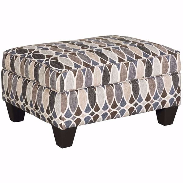 Picture of Declan Deco Shapes Accent Storage Ottoman