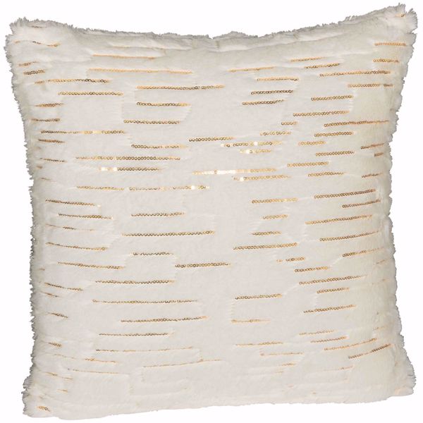 Bring In The New Year Cream 18 Inch Decorative Pillow P