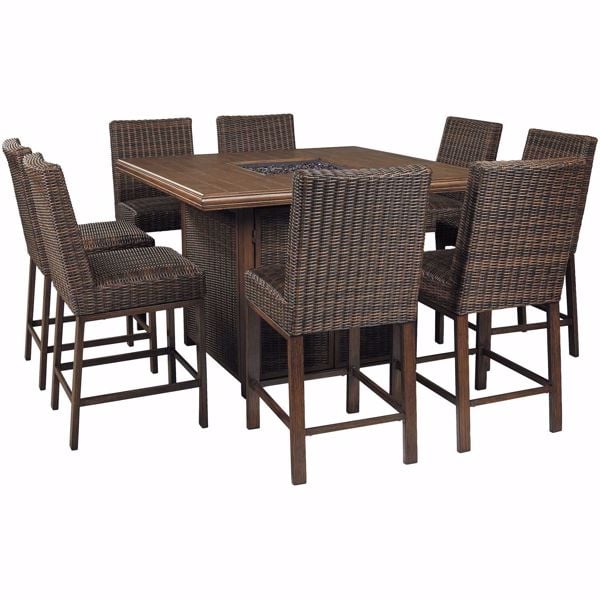 Paradise Trail 9 Piece Outdoor Patio, Ashley Furniture Outdoor Patio Sets