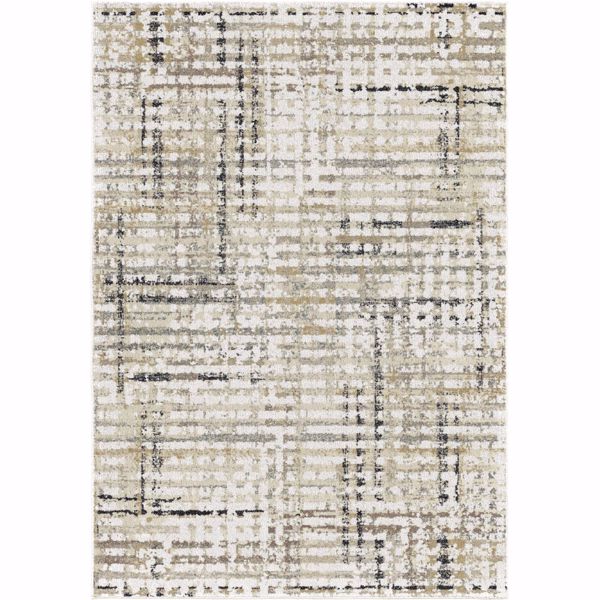 Picture of Grid Multi Neutrals 5x8 Rug