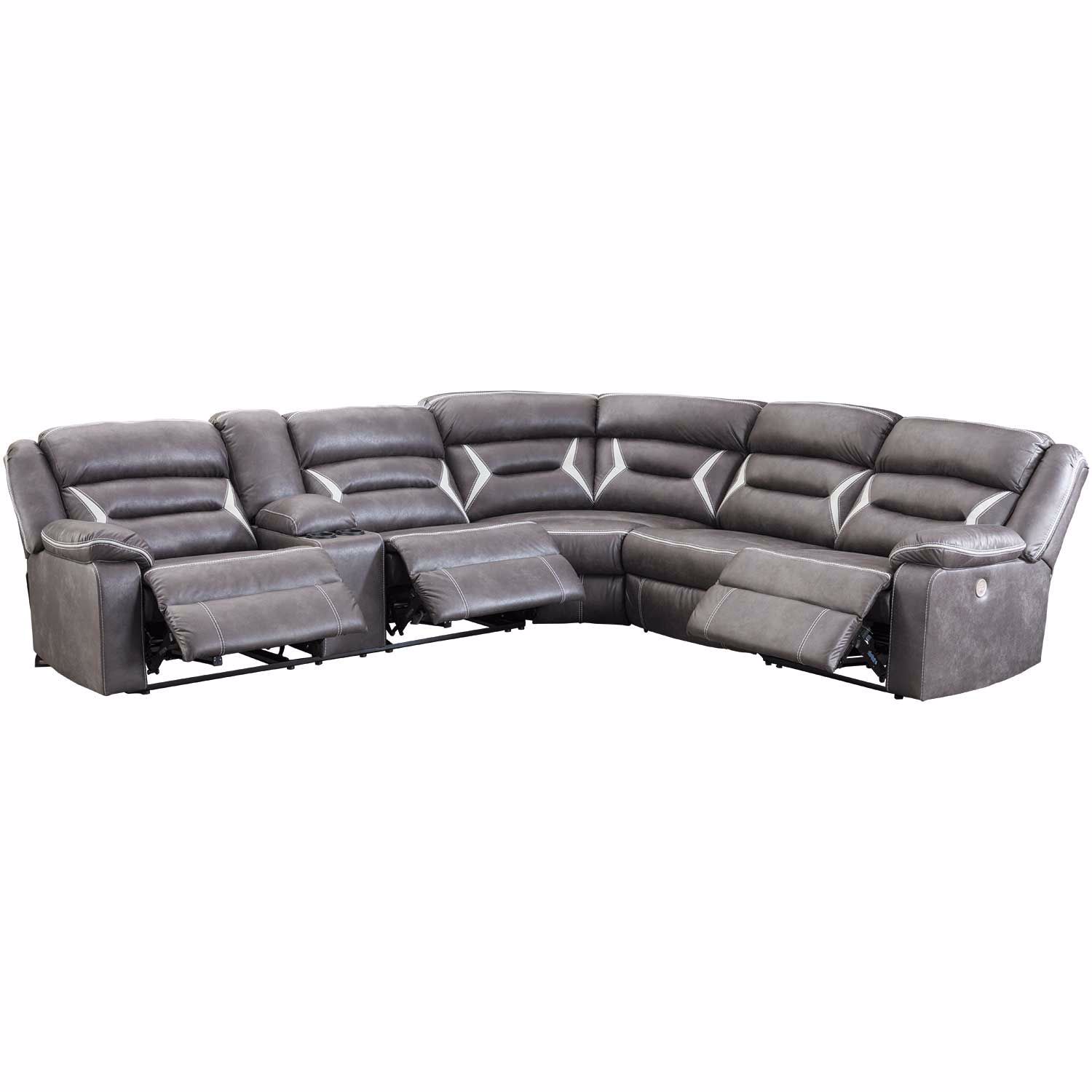 Kincord 4PC Power Recline Sectional with LAF Conso | 1310459/77/46/62 ...