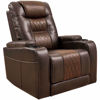 Picture of Composer Brown Power Recliner with Adjustable Headrest