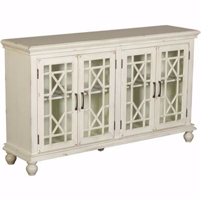 Picture of White Four Door Cabinet