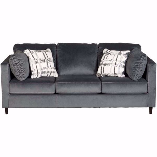 Shadow Signature Design by Ashley Kennewick Contemporary Velet Loveseat 