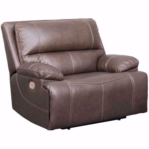 Ricmen Italian Leather Power Recliner, Real Leather Recliner Chairs