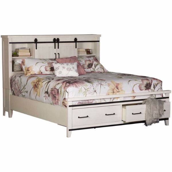Dakota King Bookcase Storage Bed