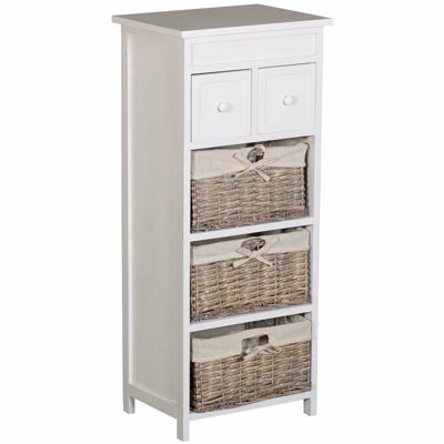 Picture of Three Wicker Basket Accent Storage Tower