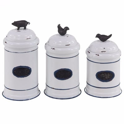 Picture of Set of 3 Farm House Canisters