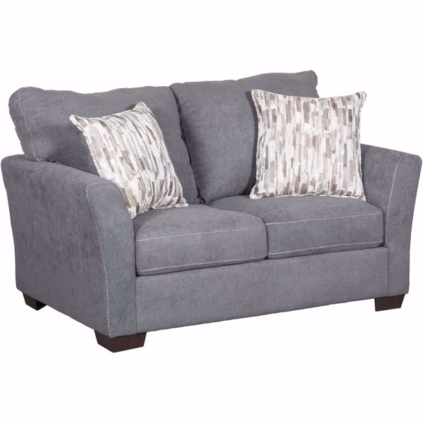 Pacific Blue Loveseat 7058 02 Pacific Blue Steel Simmons