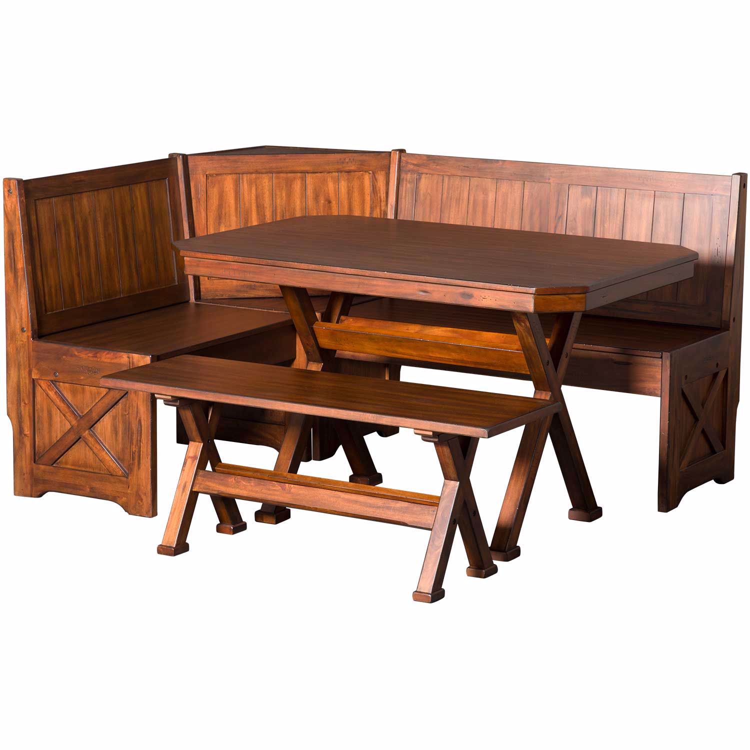 Vintage Mocha 4 Piece Nook | 222VM-4PC | AFW.com